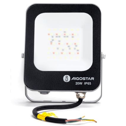 Aigostar - LED RGBW Stmievateľný reflektor MESH Smart LED/20W/230V 6500K IP65 + diaľkové ovládanie