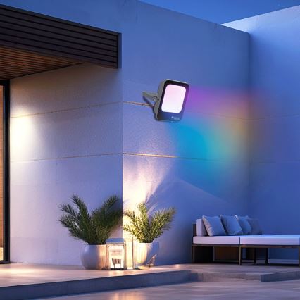 Aigostar - LED RGBW Stmievateľný reflektor MESH Smart LED/30W/230V 6500K IP65 + diaľkové ovládanie