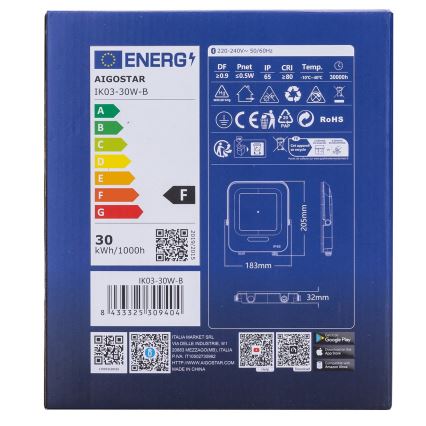 Aigostar - LED RGBW Stmievateľný reflektor MESH Smart LED/30W/230V 6500K IP65 + diaľkové ovládanie