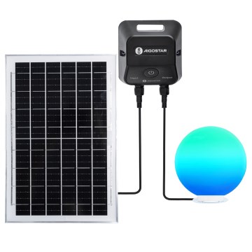 Aigostar - LED RGBW Stmievateľná vonkajšia lampa MESH LED/35W/3,7V 4000mAh 2700-6500K IP65 pr. 30 cm + diaľkové ovládanie