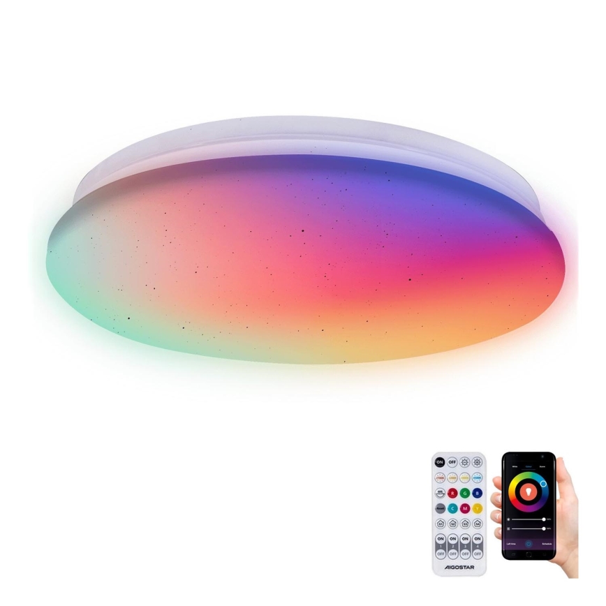 Aigostar - LED RGBW Stmievateľné kúpeľňové stropné svietidlo MESH Smart LED/12W/230V IP44 + diaľkové ovládanie