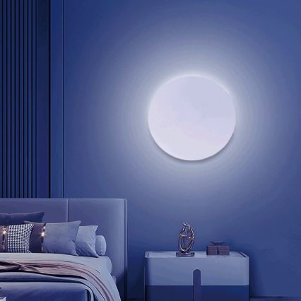 Aigostar - LED RGBW Stmievateľné nástenné svietidlo MESH Smart LED/12W/230V 2700-6500K biela + diaľkové ovládanie