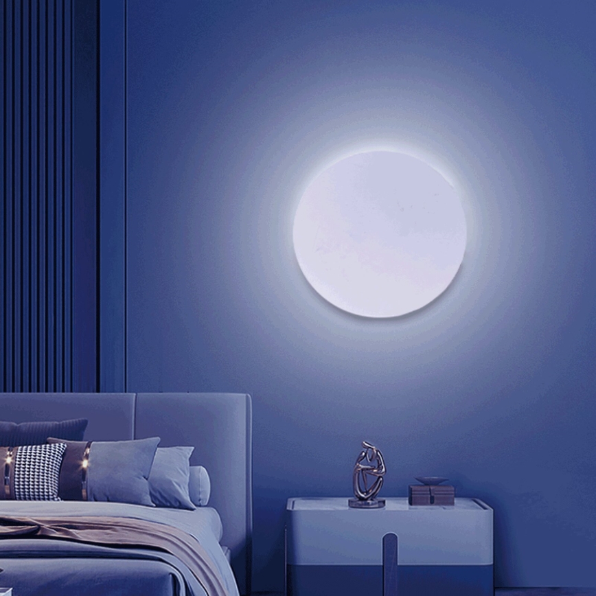 Aigostar - LED RGBW Stmievateľné nástenné svietidlo MESH Smart LED/12W/230V 2700-6500K biela + diaľkové ovládanie