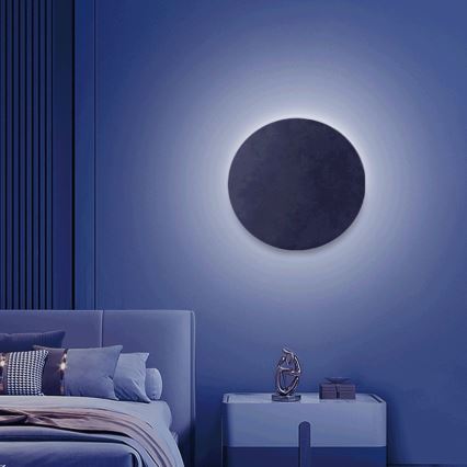 Aigostar - LED RGBW Stmievateľné nástenné svietidlo MESH Smart LED/12W/230V 2700-6500K čierna + diaľkové ovládanie