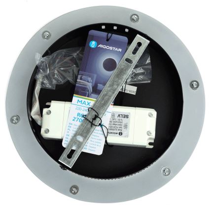 Aigostar - LED RGBW Stmievateľné nástenné svietidlo MESH Smart LED/12W/230V 2700-6500K čierna + diaľkové ovládanie