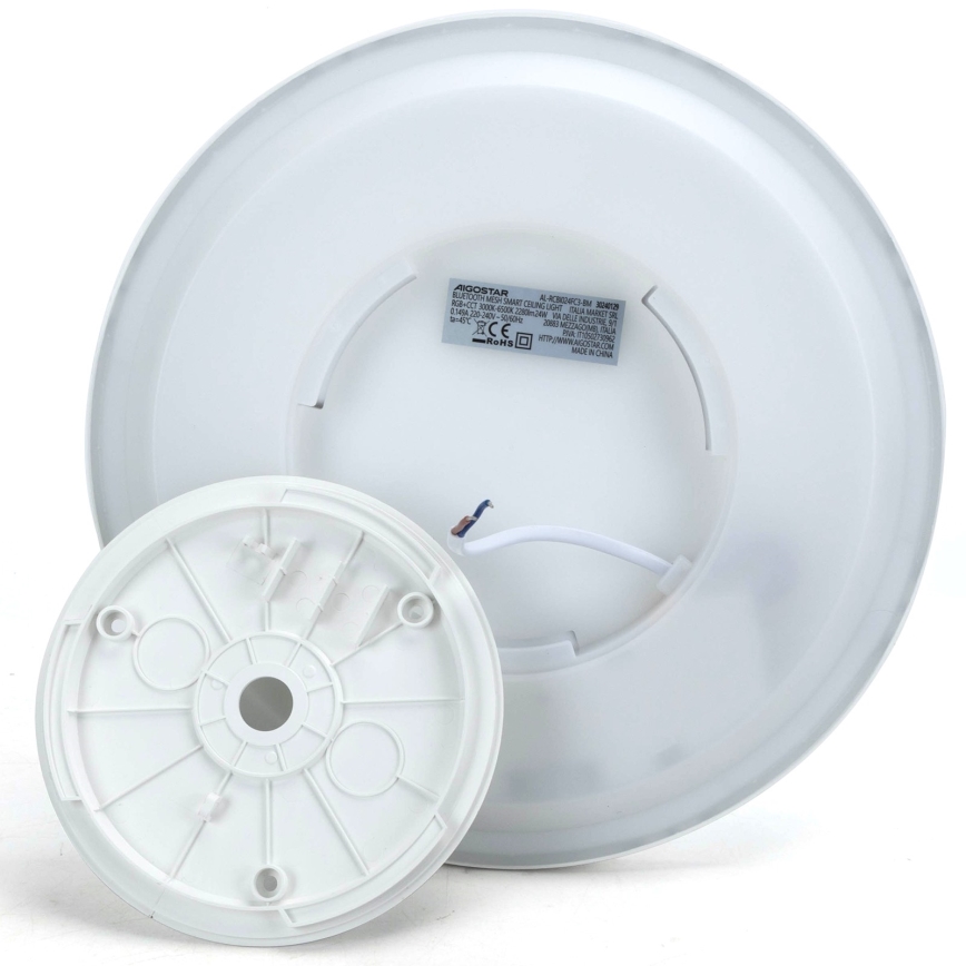 Aigostar - LED RGBW Stmievateľné stropné svietidlo MESH LED/24W/230V 3000-6500K biela + diaľkové ovládanie