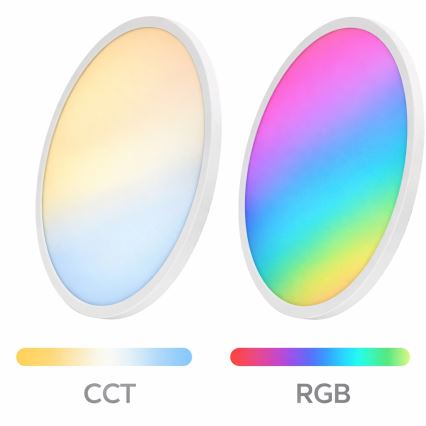 Aigostar - LED RGBW Stmievateľné stropné svietidlo MESH LED/36W/230V 3000-6500K biela + diaľkové ovládanie