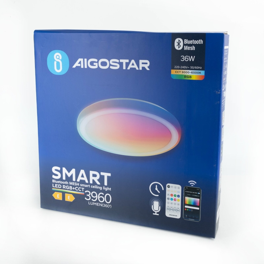 Aigostar - LED RGBW Stmievateľné stropné svietidlo MESH LED/36W/230V 3000-6500K + diaľkové ovládanie