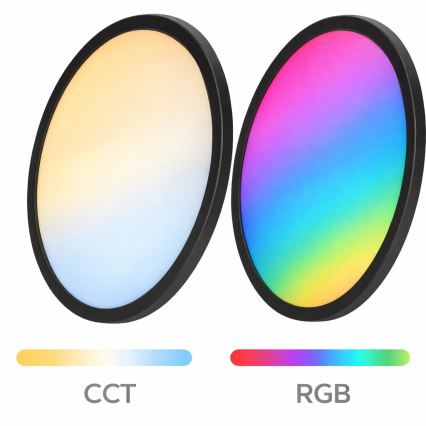 Aigostar - LED RGBW stmievateľné stropné svietidlo MESH LED/36W/230V 3000-6500K čierne + diaľkové ovládanie