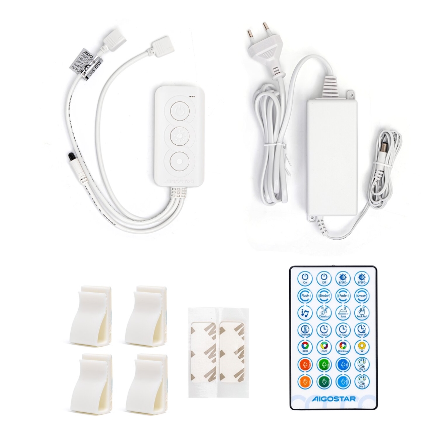 Aigostar - LED RGBW Stmievateľný pásik LED/48W/12V 2x7,5 m Wi-Fi