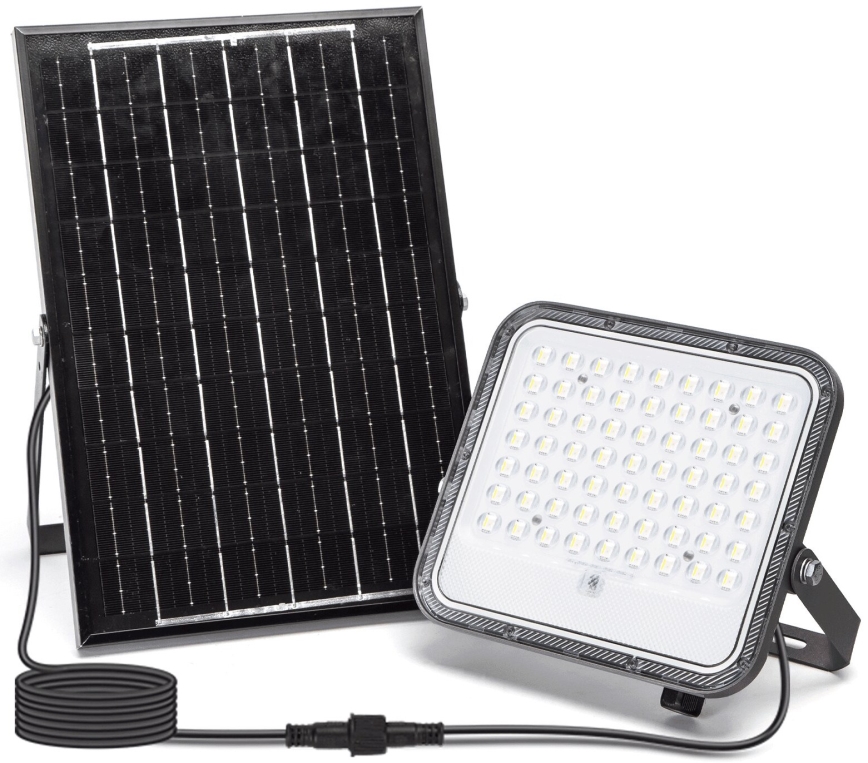 Aigostar - LED RGBW Stmievateľný solárny reflektor LED/100W/3,4V IP66 + diaľkové ovládanie