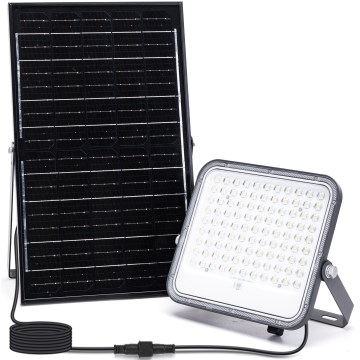 Aigostar - LED RGBW Stmievateľný solárny reflektor LED/150W/3,4V IP66 + diaľkové ovládanie