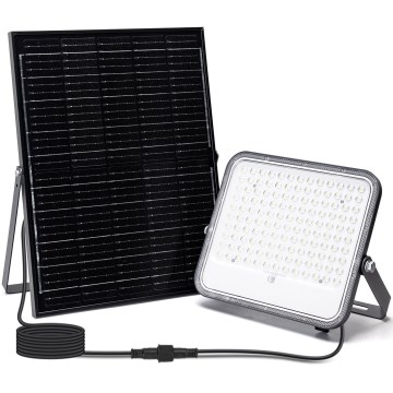 Aigostar - LED RGBW Stmievateľný solárny reflektor LED/200W/3,4V IP66 + diaľkové ovládanie