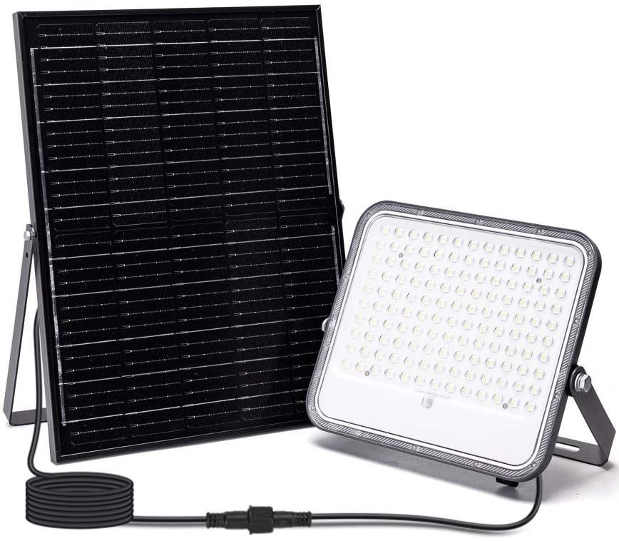 Aigostar - LED RGBW Stmievateľný solárny reflektor LED/200W/3,4V IP66 + diaľkové ovládanie