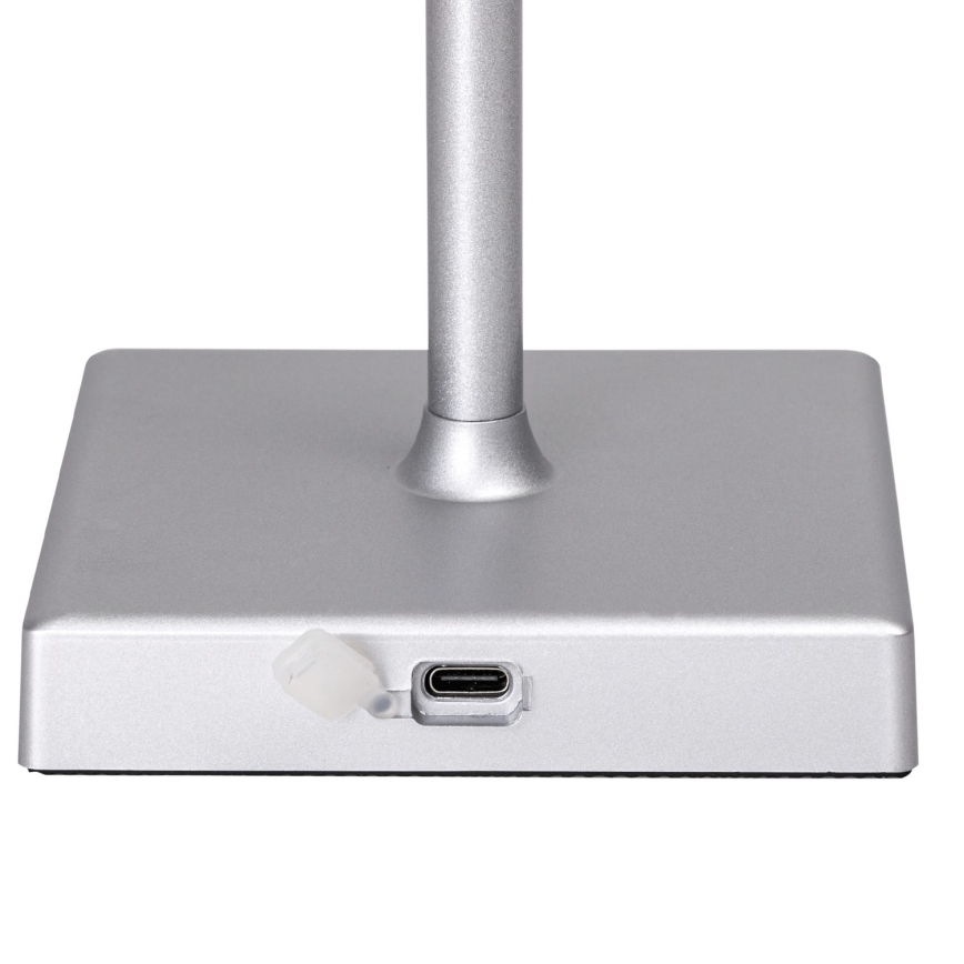 Aigostar - LED RGBW Vonkajšia stmievateľná nabíjacia stolná lampa LED/4W/5V 3600mAh biela/matný chróm IP54