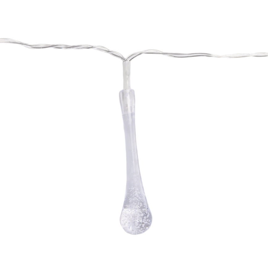 Aigostar - LED vonkajšia vianočná reťaz 25xLED/8 režimov 3xAA 2,5m IP44 viacfarebné kvapky