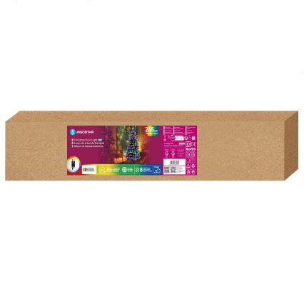 Aigostar - LED vonkajší vianočný stromček 245xLED/8 funkcií 2,1 m IP44 viacfarebný