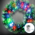 Aigostar - LED RGBY Vonkajší vianočný veniec 72xLED/3xAA pr. 50cm IP44