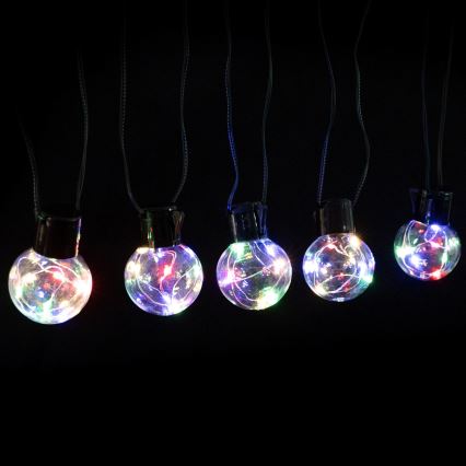 Aigostar - LED vonkajšia dekoratívna viacfarebná reťaz 160xLED 10m IP44