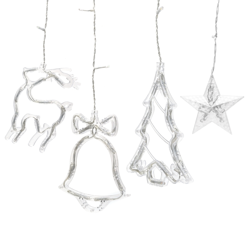 Aigostar - LED RGBY Vonkajší reťaz 120xLED/8 funkcií 3x0,6m IP44 multicolor + diaľkové ovládanie