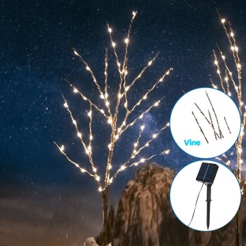 Aigostar - LED Solárna dekorácia 140xLED/3m IP65 teplá biela hrozno