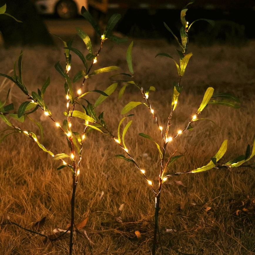 Aigostar - LED Solárna dekorácia 60xLED/3,5m IP65 teplá biela olive