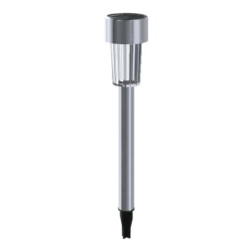 Aigostar - LED Solárna lampa LED/0,006W/1,2V 29,5 cm matný chróm 6500K IP44