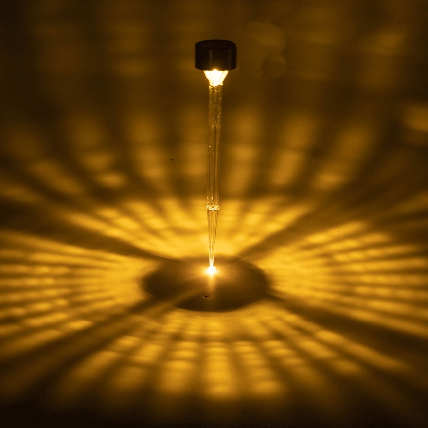Aigostar - LED Solárna lampa LED/0,006W/1,2V 32cm matný chróm 2700K IP44