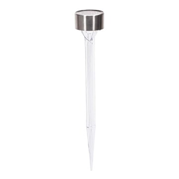 Aigostar - LED Solárna lampa LED/0,006W/1,2V 32cm matný chróm 2700K IP44