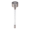 Aigostar - LED Solárna lampa LED/0,006W/1,2V 36,7cm matný chróm 6500K IP44
