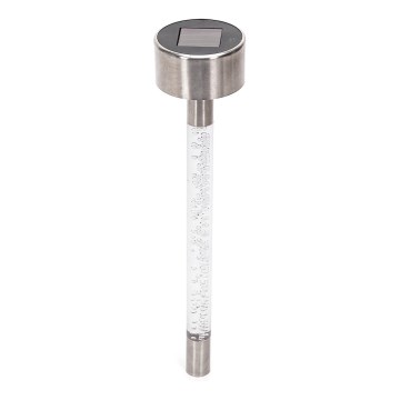 Aigostar - LED Solárna lampa LED/0,006W/1,2V 36,7cm matný chróm 6500K IP44