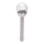 Aigostar - LED Solárna lampa LED/0,006W/1,2V 37,8cm matný chróm 6500K IP44 100 mAh