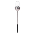 Aigostar - LED Solárna lampa LED/0,006W/1,2V 38,2cm matný chróm 2700K IP44 40 mAh