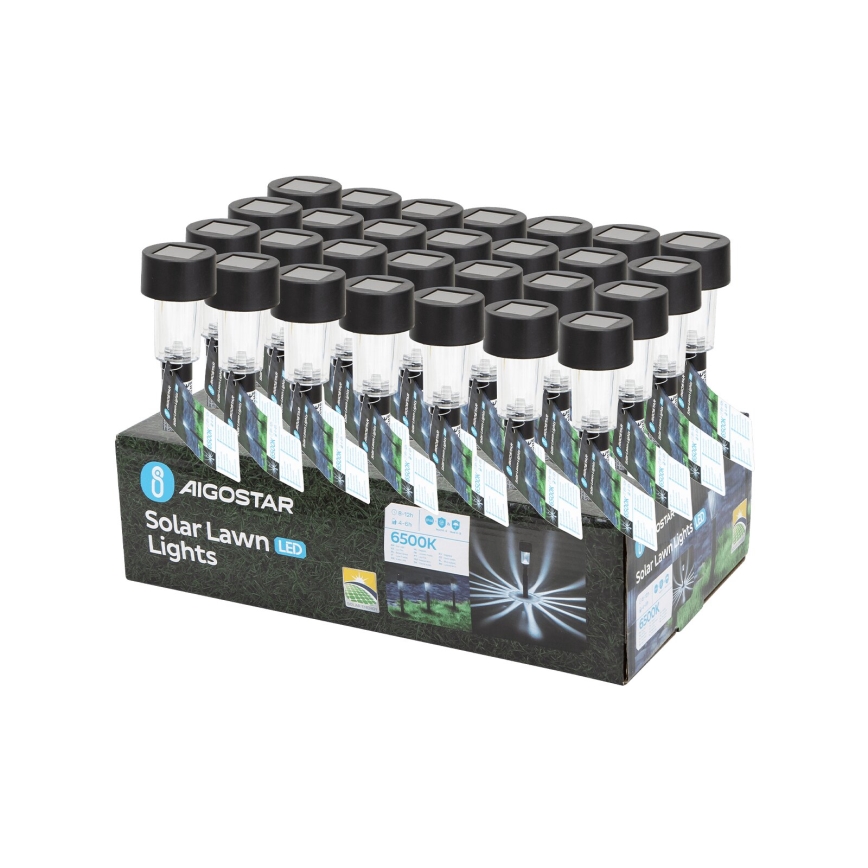 Aigostar - LED Solárna lampa LED/0,006W/1,2V 40mAh 6500K IP44 29,5 cm