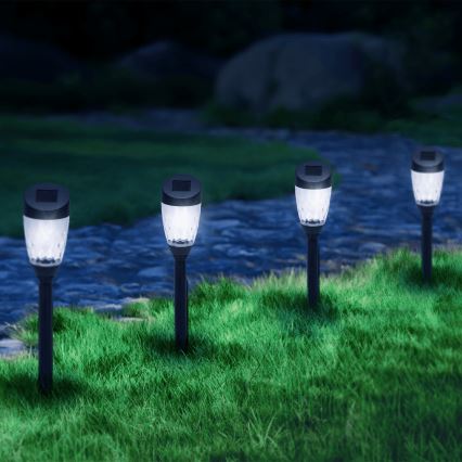 Aigostar - LED Solárna lampa LED/0,006W/1,2V 40mAh 6500K IP44 34,5 cm hviezda