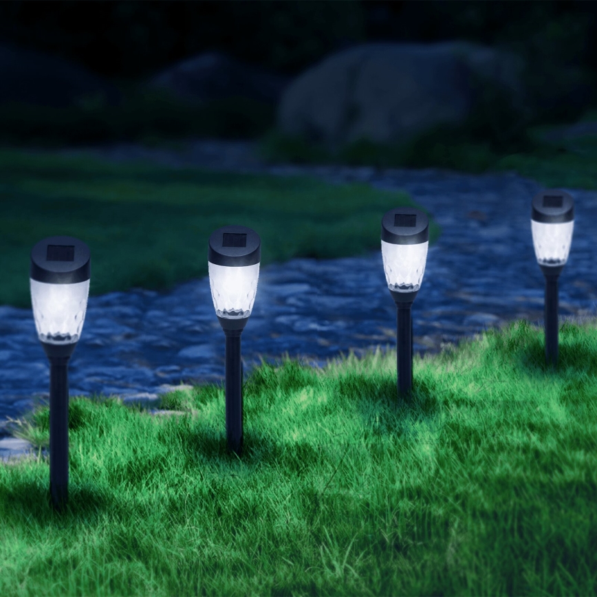 Aigostar - LED Solárna lampa LED/0,006W/1,2V 40mAh 6500K IP44 34,5 cm hviezda
