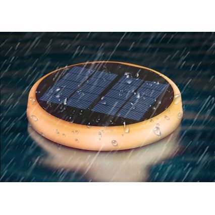Aigostar - LED Solárna lampa LED/0,6W/2V pr. 16,5 cm 3200K/4000K/6500K IP65 čierna