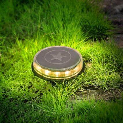 Aigostar - LED Solárna lampa LED/0,6W/5,5V 24,5 cm 500 mAh 3200K IP66 čierna