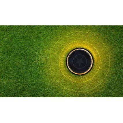 Aigostar - LED Solárna lampa LED/0,6W/5,5V 24,5 cm 500 mAh 3200K IP66 čierna