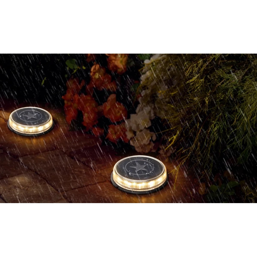 Aigostar - LED Solárna lampa LED/0,6W/5,5V 24,5 cm 500 mAh 3200K IP66 čierna