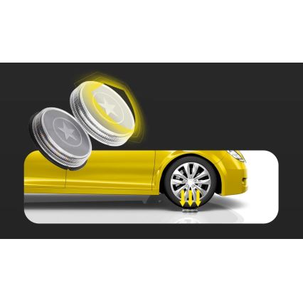 Aigostar - LED Solárna lampa LED/0,6W/5,5V 24,5 cm 500 mAh 3200K IP66 čierna