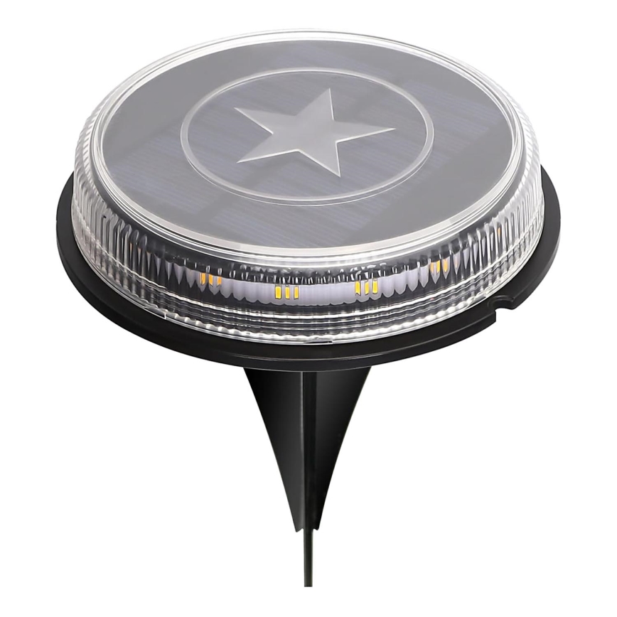 Aigostar - LED Solárna lampa LED/0,6W/5,5V 24,5 cm 500 mAh 3200K IP66 čierna