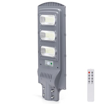Aigostar - LED Solárna pouličná lampa so senzorom LED/150W/3,2V 15000mAh IP65 6500K + diaľkové ovládanie