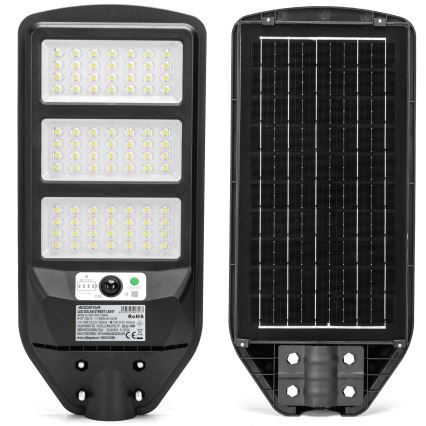 Aigostar - LED Solárna pouličná lampa so senzorom LED/150W/3,2V 8000mAh IP65 6500K + diaľkové ovládanie