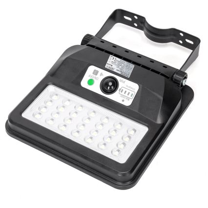 Aigostar - LED solárna uliční lampa so snímačom LED/50W/3,2V 1000mAh 6500K + diaľkové ovládanie