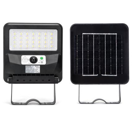 Aigostar - LED solárna uliční lampa so snímačom LED/50W/3,2V 1000mAh 6500K + diaľkové ovládanie
