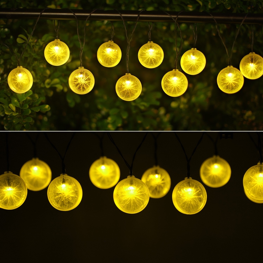 Aigostar - LED Solárna reťaz 10xLED/3,8m IP44 600 mAh teplá biela