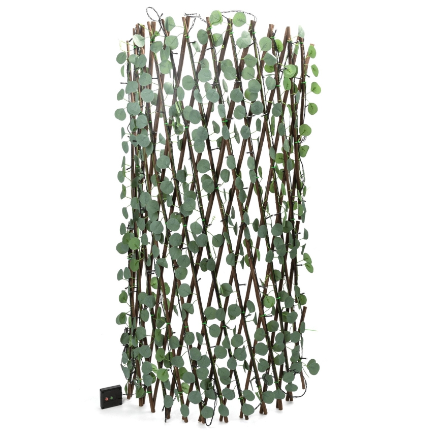 Aigostar - LED Solárna reťaz 148xLED/2x1,2m IP65 teplá biela eukalyptus