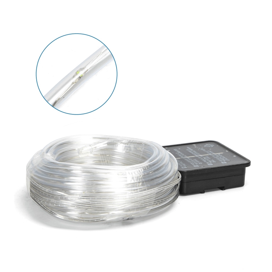 Aigostar - solárny LED reťaz 100xLED/8 režimov 12m IP65 studená biela 800 mAh