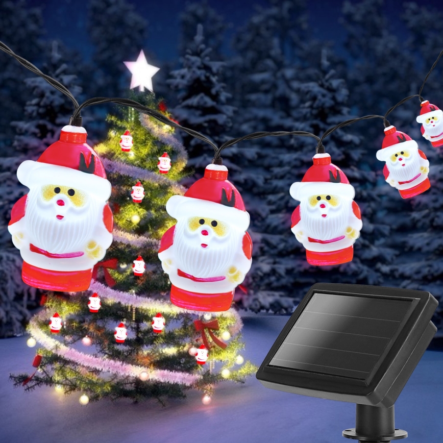 Aigostar - LED solárna reťaz 10xLED/3,8 m IP44 studená biela 400 mAh